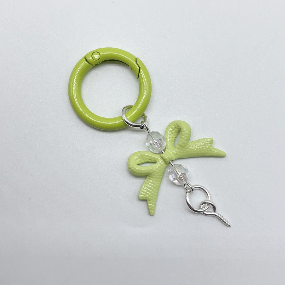 MOQ 50 PCS,Color flower universal rotating spring chain, candy flower key chain, plum blossom spring ring