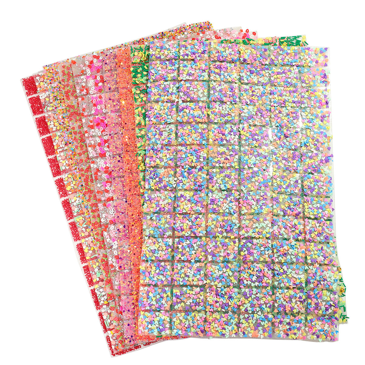 29-Type geometric special-shaped resin double-sided tape diamond sheet [1whole piece 24 * 40cm, small square 3 * 4cm]