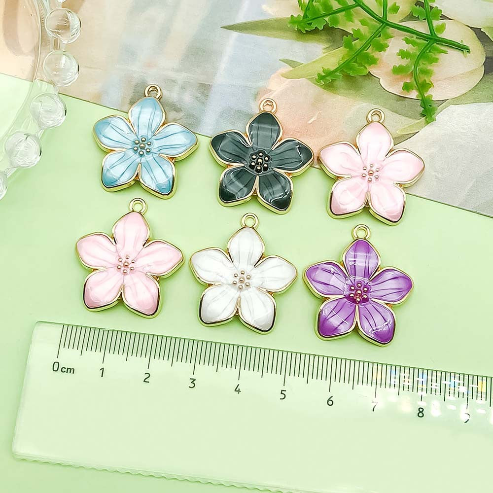 NO.3 New Flower Pendant Earrings Necklace Pendant