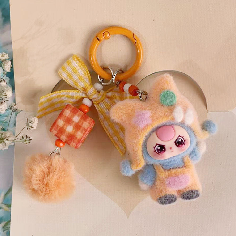 Dopamine cold hat baby three years old, jewelry accessories, cartoon key chain, bag pendant