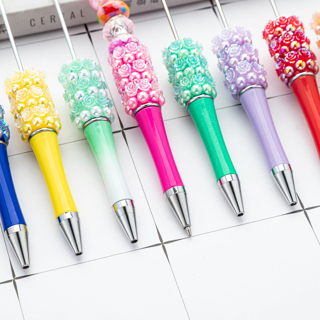 20-Color DIY rose bead pen
