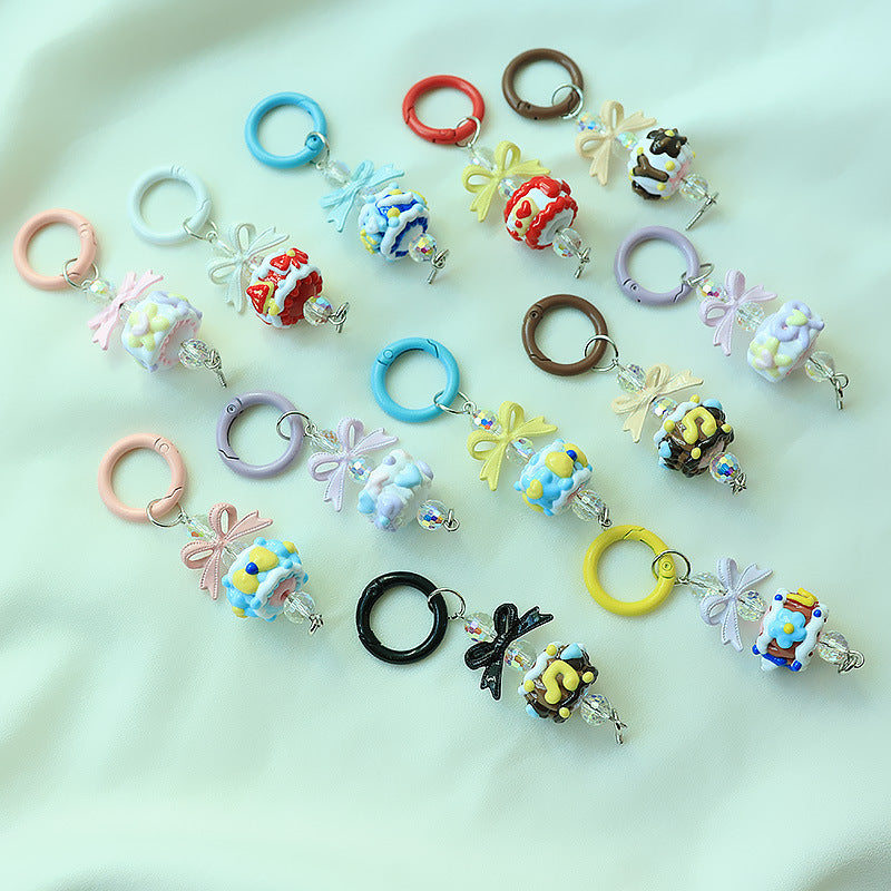 Cute hand-painted beads, pendants, mobile phone jewelry, accessories alloy buckles