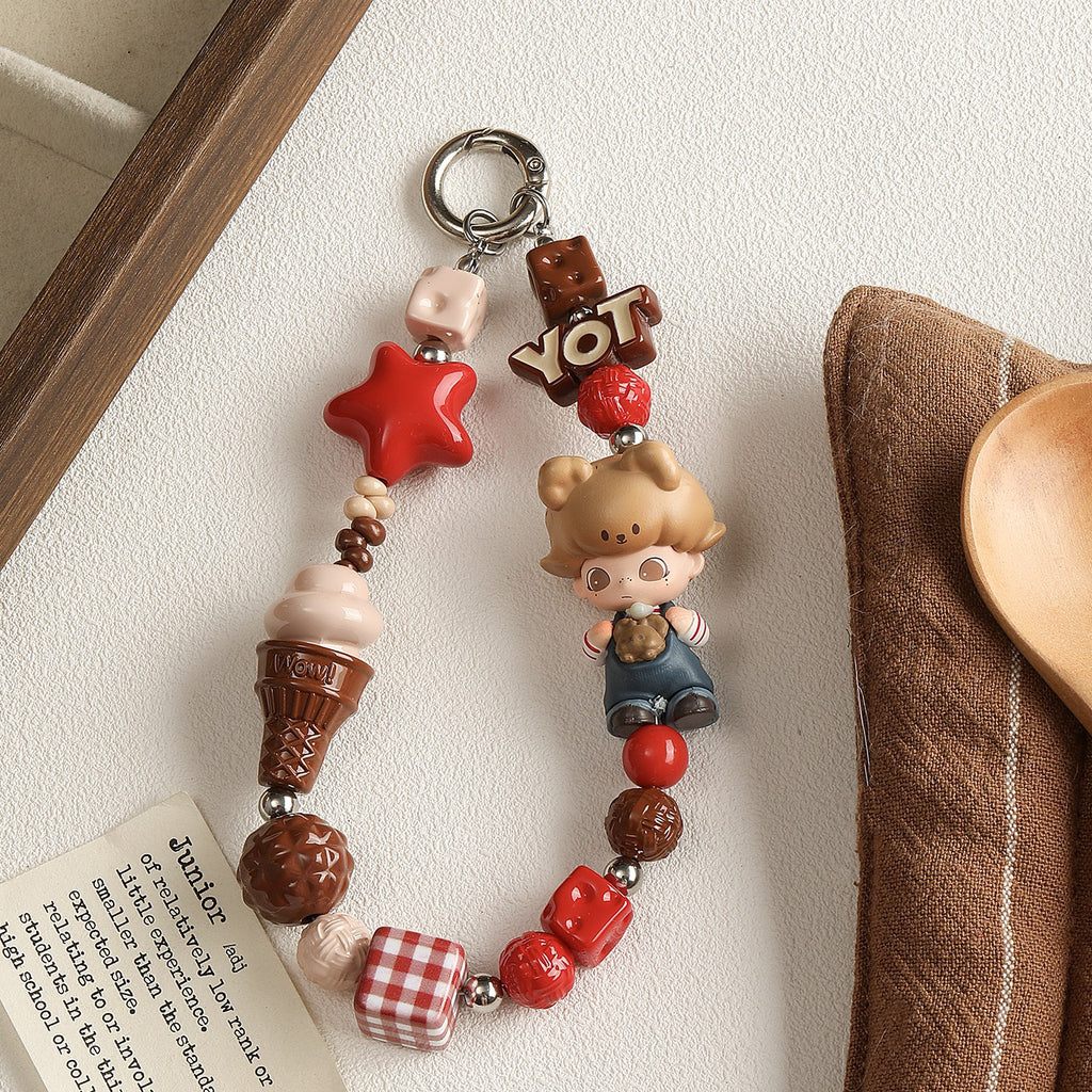 Red coffee color/acrylic paint beads/DIY accessories materials