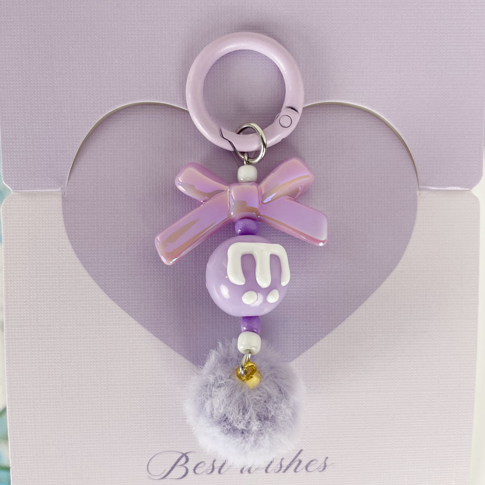 Handmade keychain, mobile phone chain, DIY bow bag hanging.