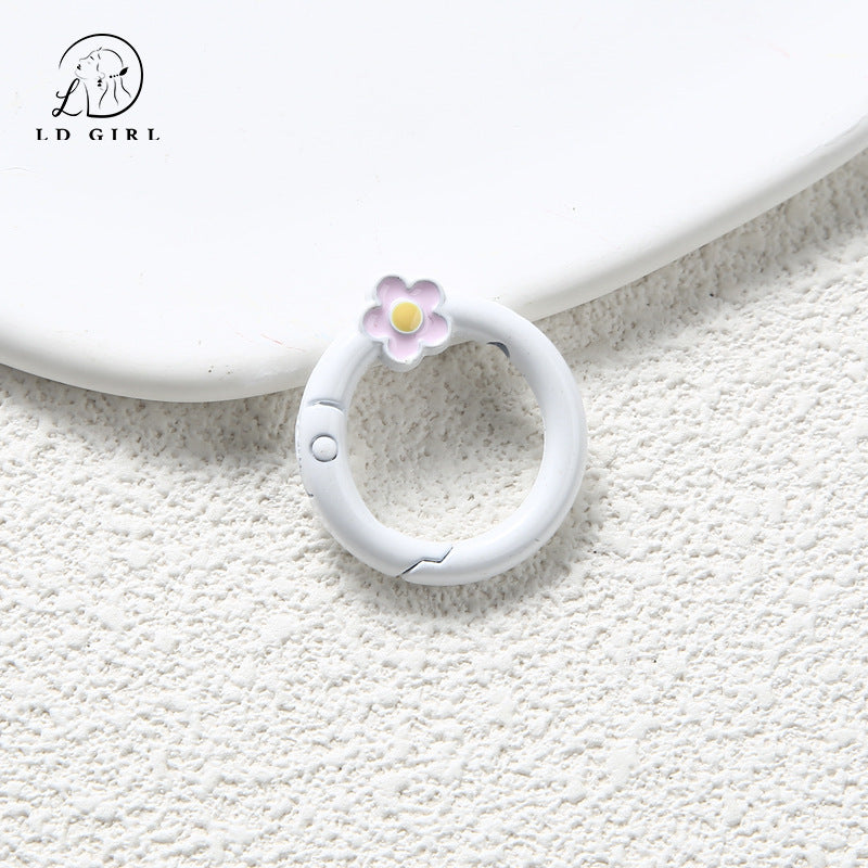 A small flower spring buckle, DIY jewelry accessories