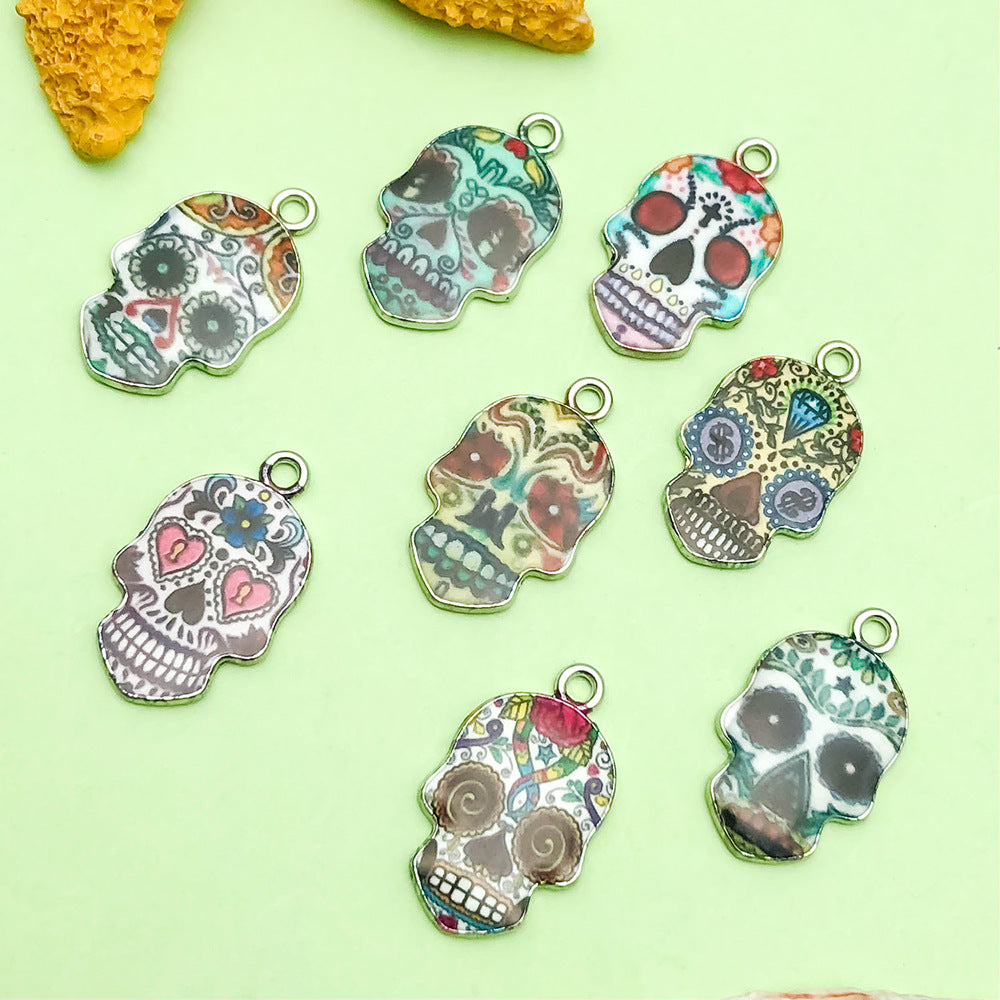 NO.19 printed skull