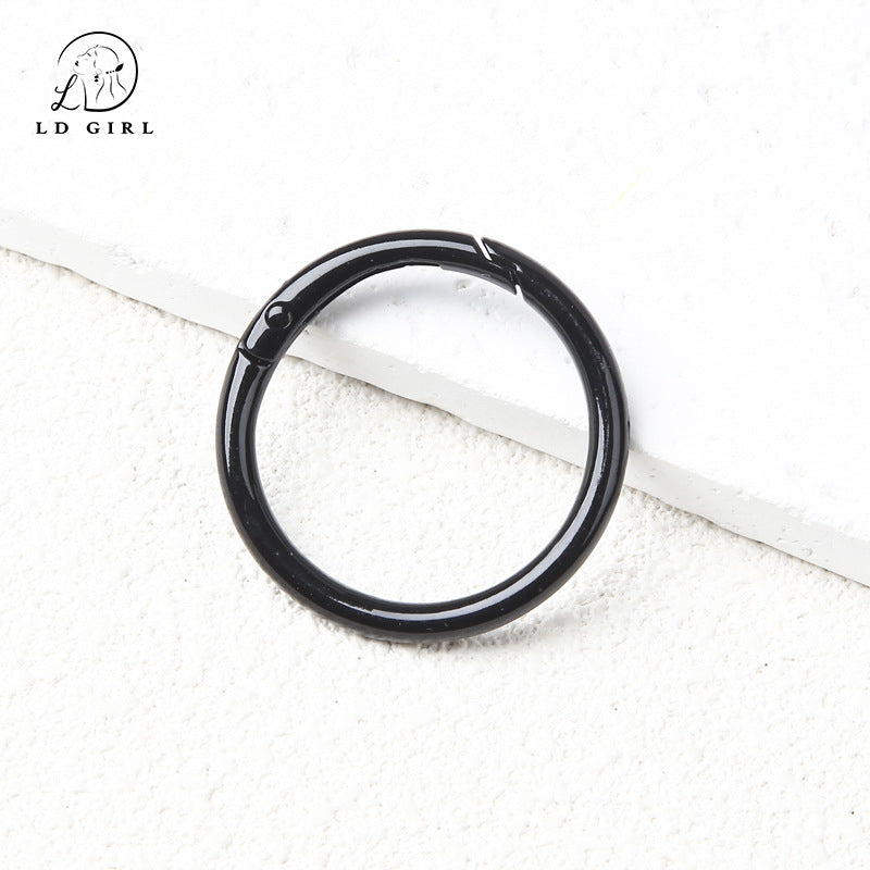 A40mm round spring buckle, large, ring buckle, bag buckle, ring metal, DIY jewelry accessories bag hanging