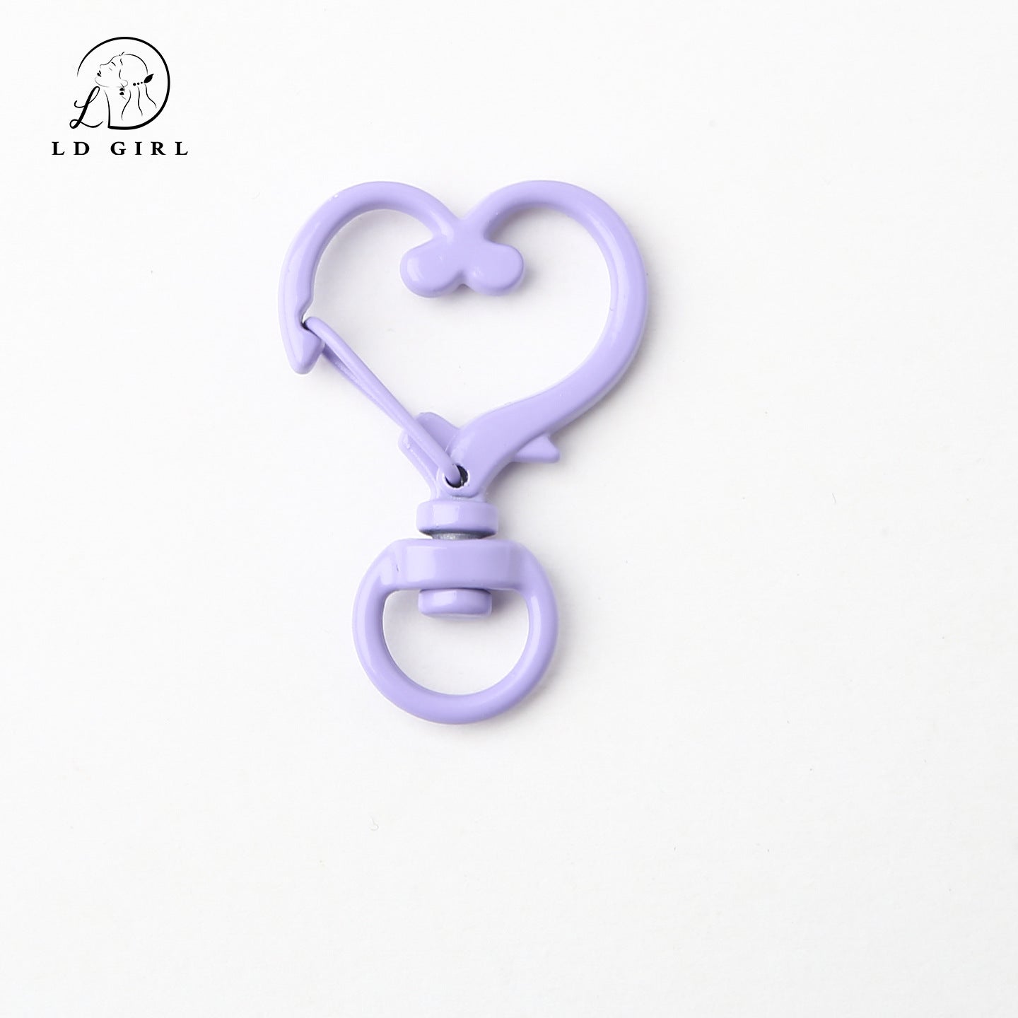 A love spring key heart ring, DIY pendant