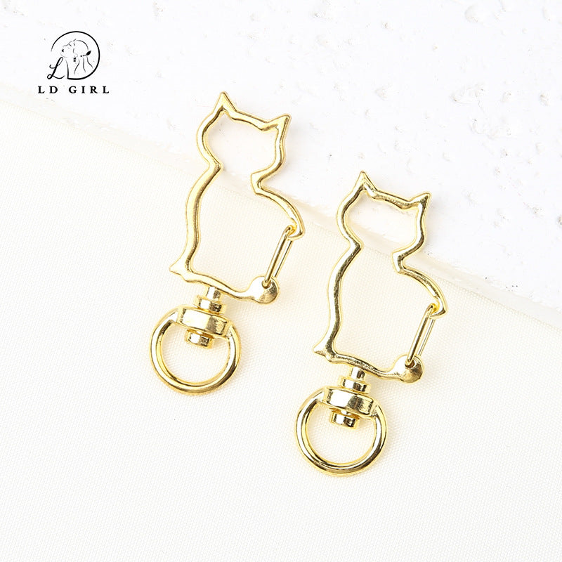 A Cat special-shaped buckle, spring buckle, dog buckle