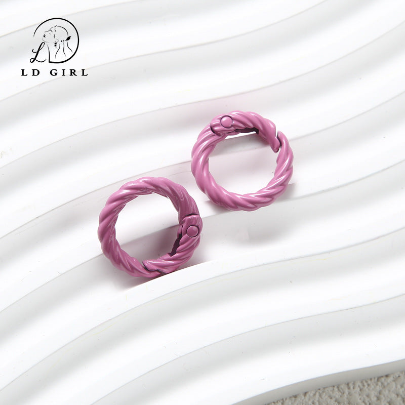 A twist spring chain, DIY keychain