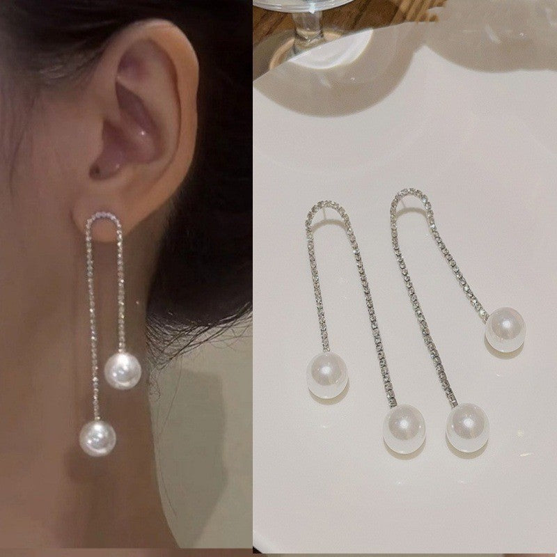 E14,925 Silver Needle Earrings B