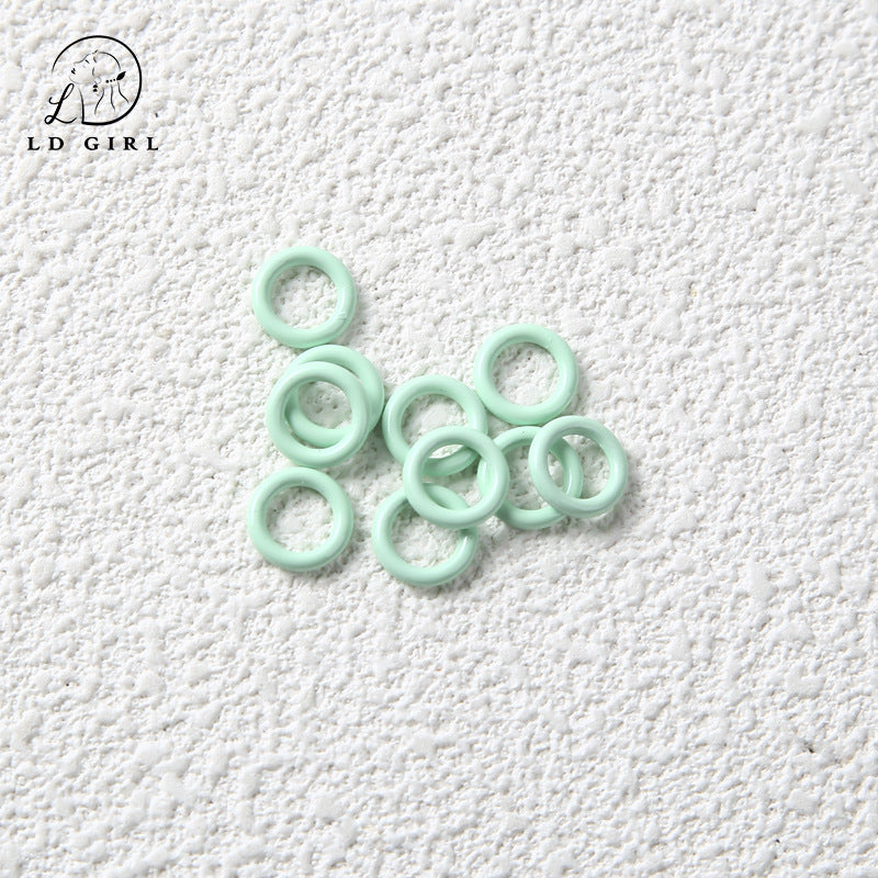 A Non-openable, paint DIY closed ring, connecting ring, accessories