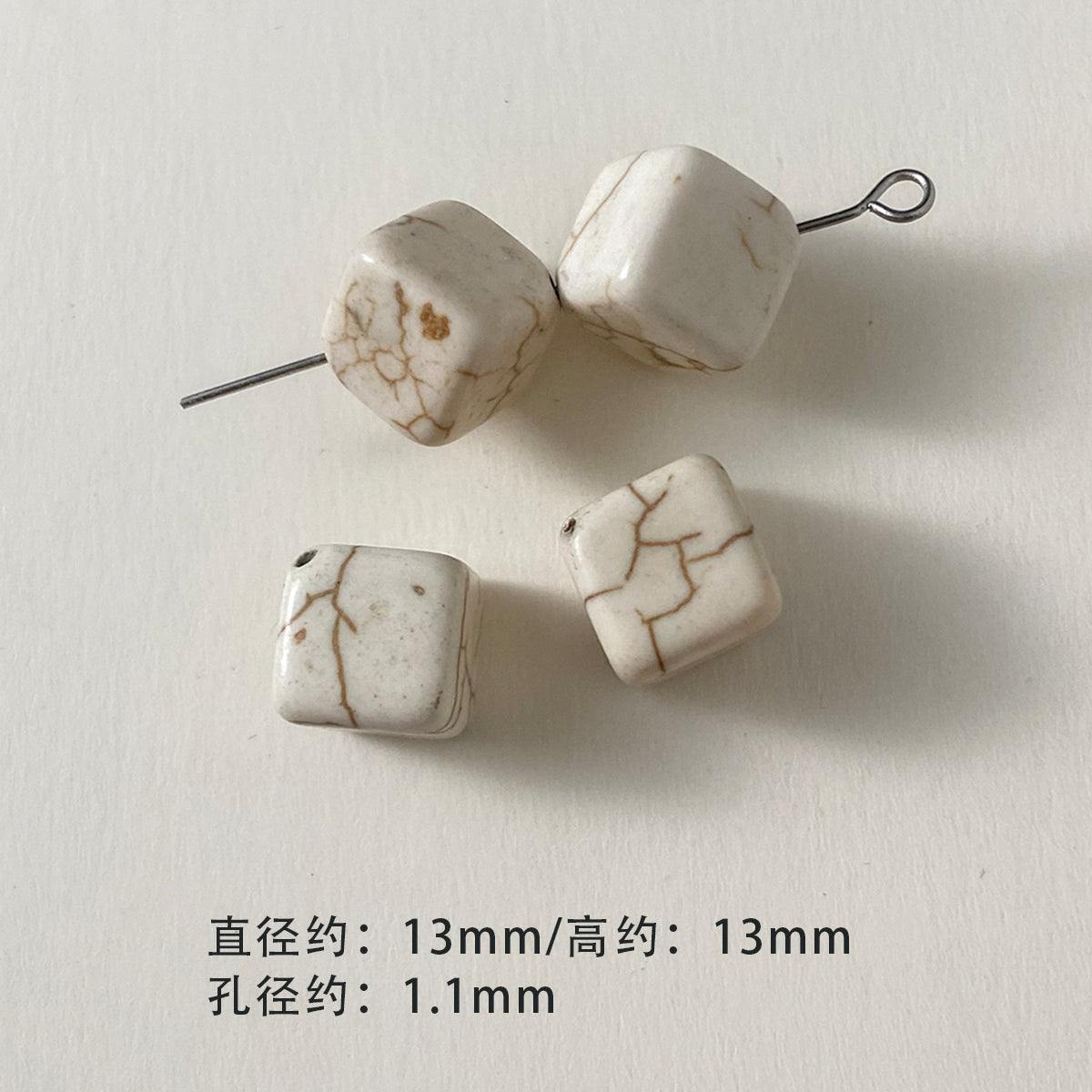 Large synthetic turquoise/spacer/spacer beads/round beads loose beads/DIY accessories