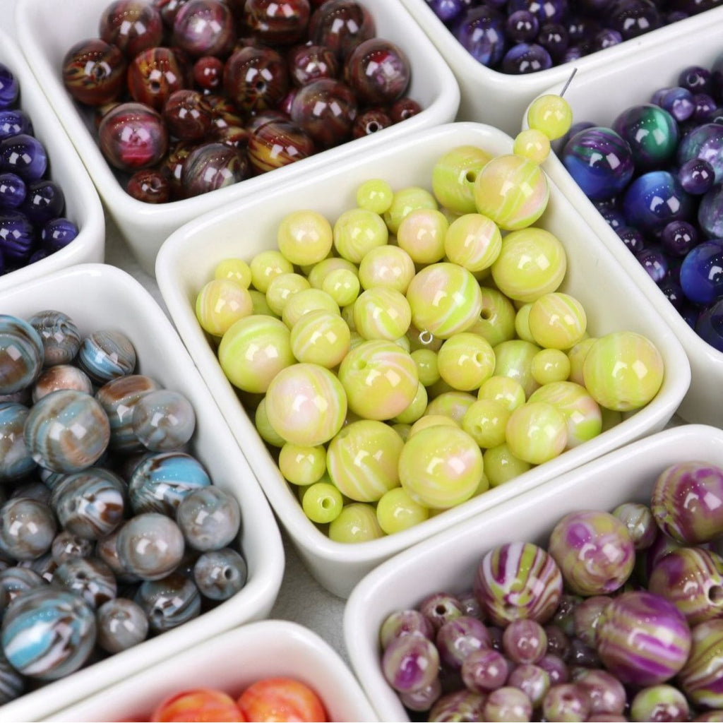 NO.25 Monet oil painting style vintage resin beads （莫奈油画风）朽木生花