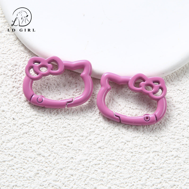 AKT spring ring, colored opening, spring buckle