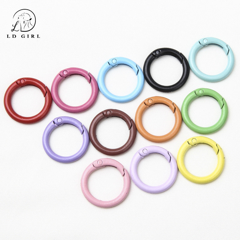 A25mm Color Painted Round Spring Buckle