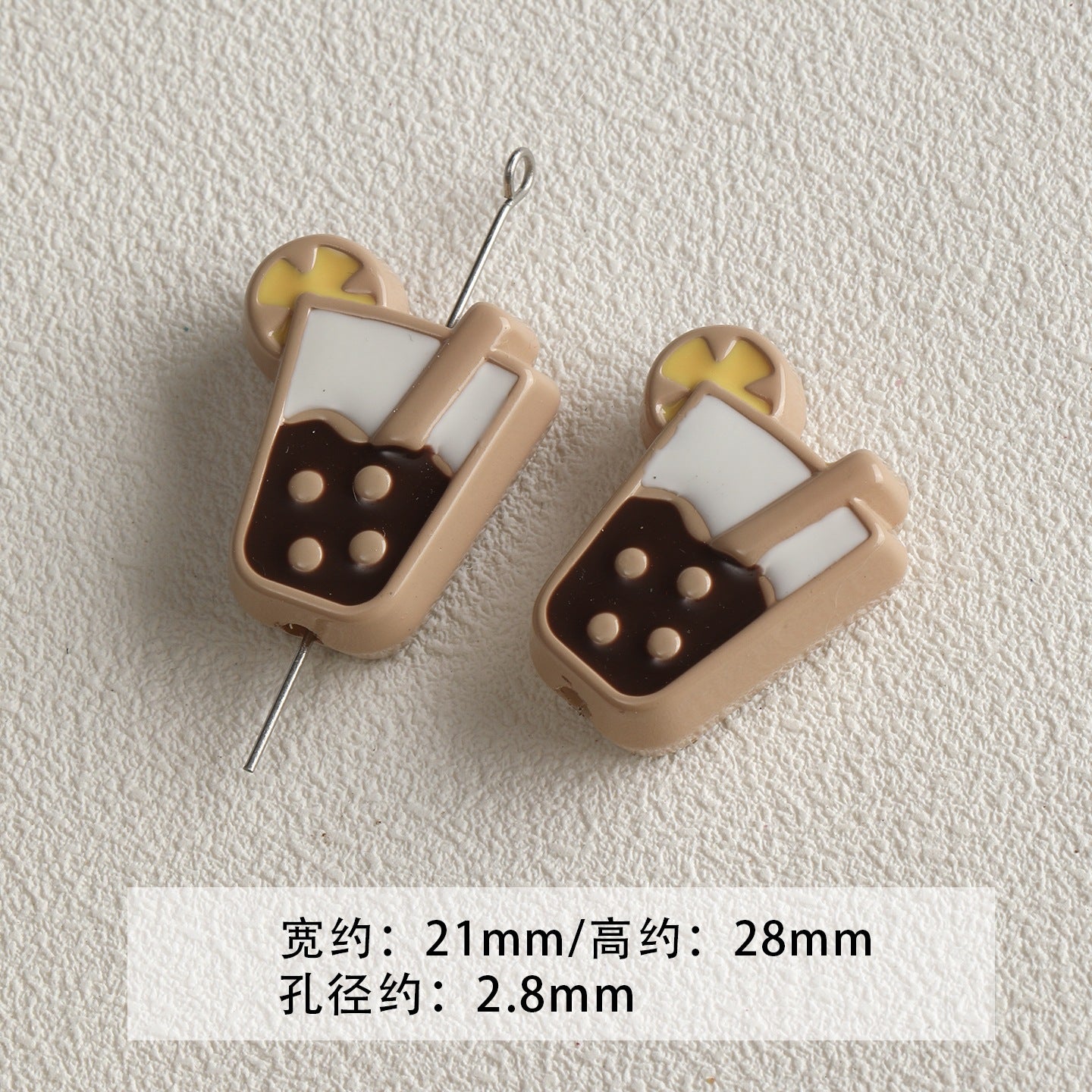 Red coffee color/acrylic paint beads/DIY accessories materials