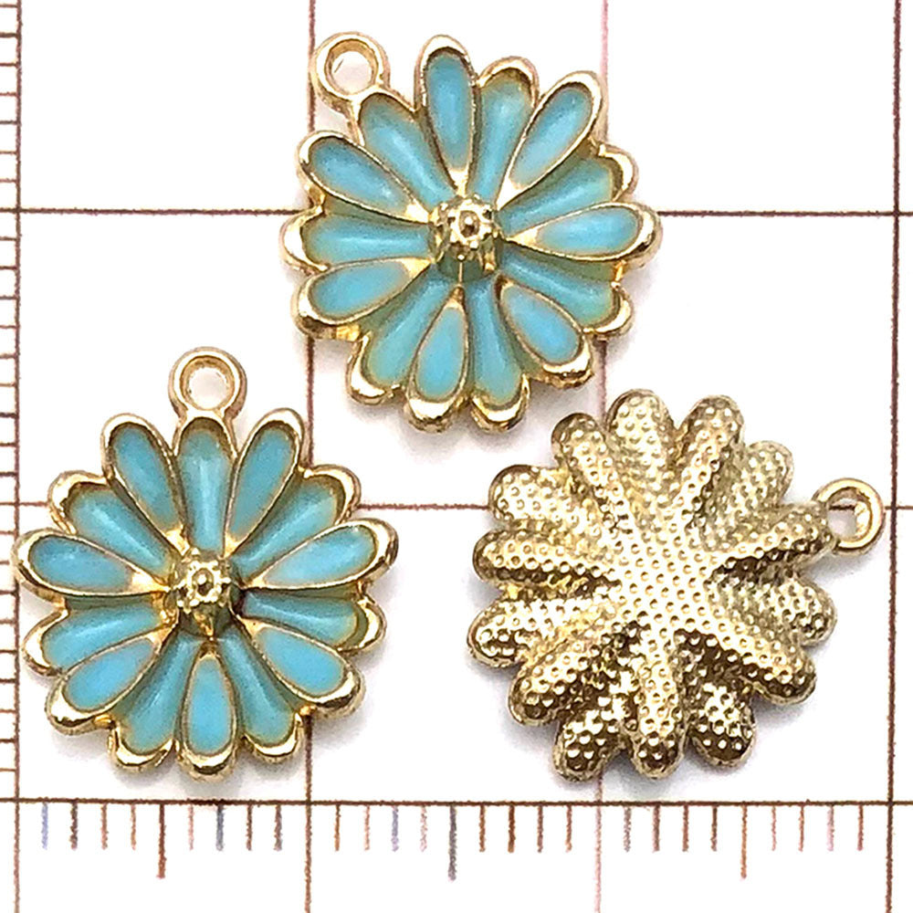 NO. 22-1 Mixed 20lake blue charm metal, alloy