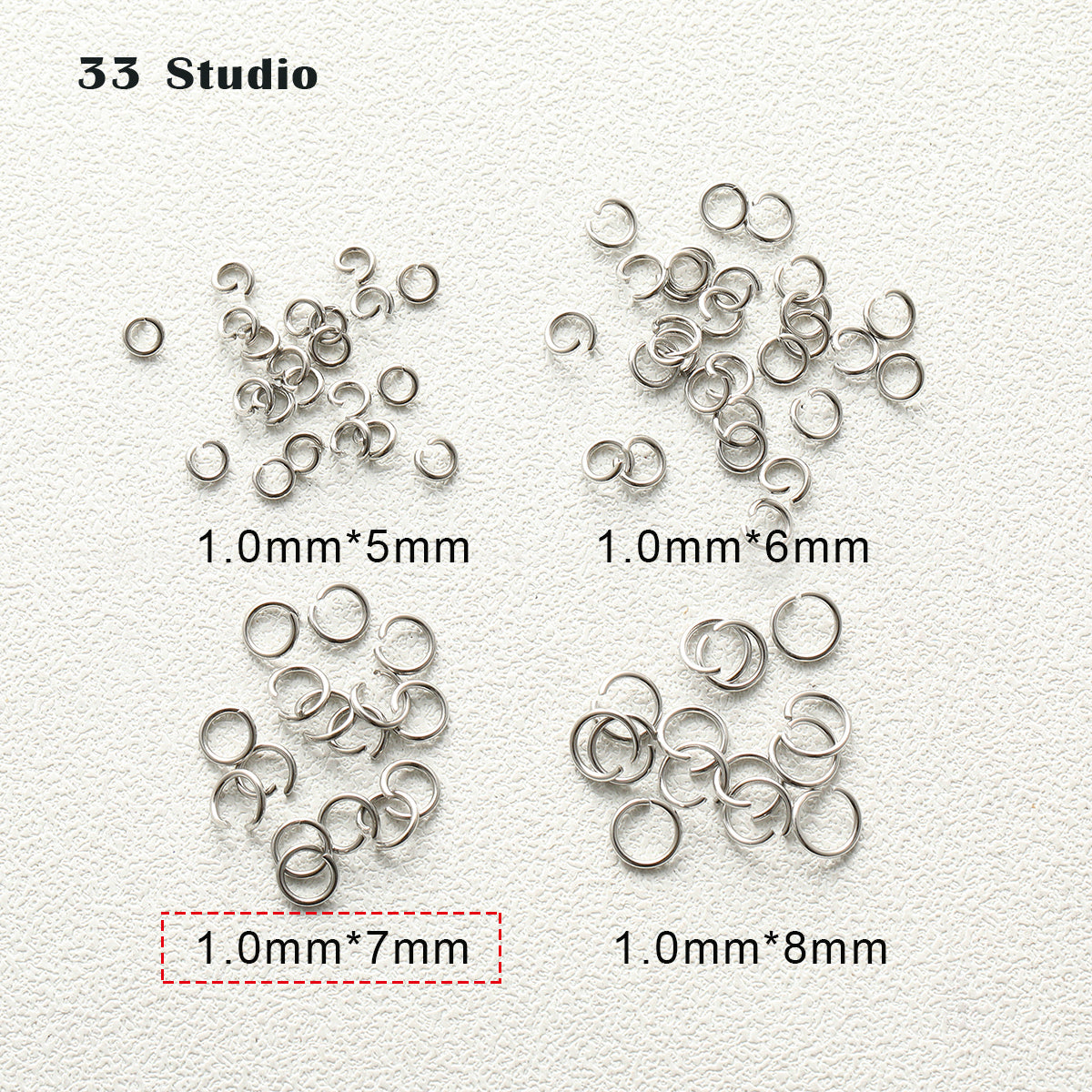 Titanium steel/stainless steel/open ring/non-fading/lobster buckle/T needle/9-character needle/OT buckle/delay chain/color retention bracelet accessories