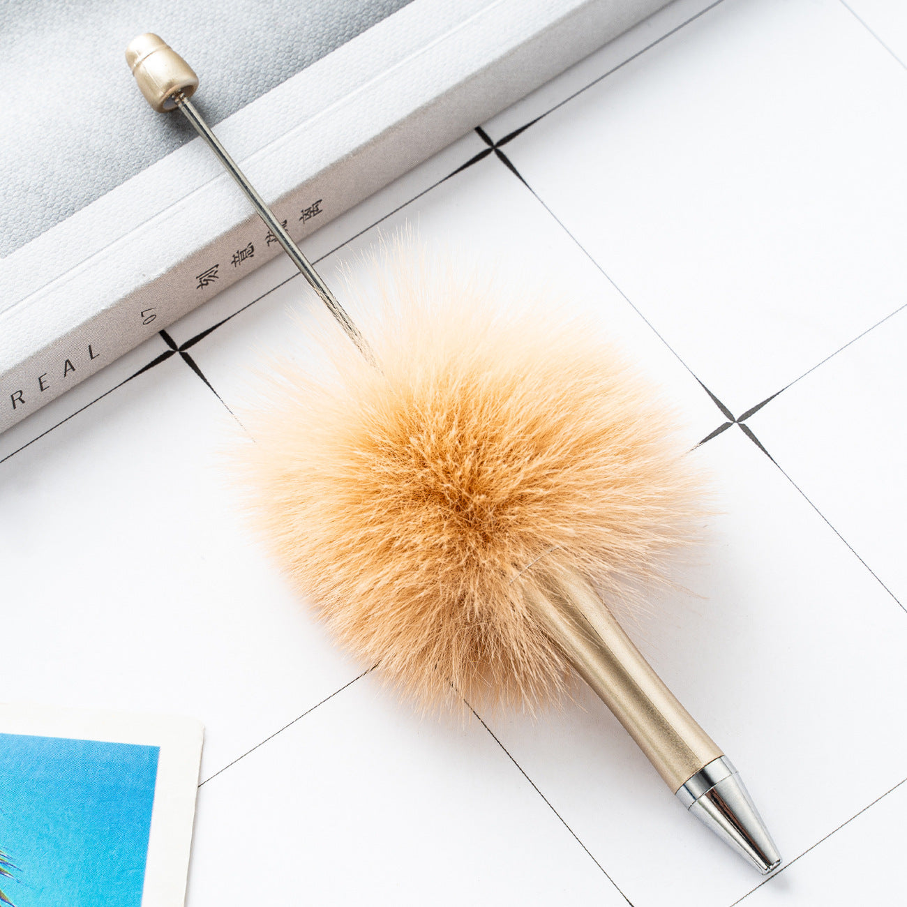 28-colour new cartoon pom-pom bead pen