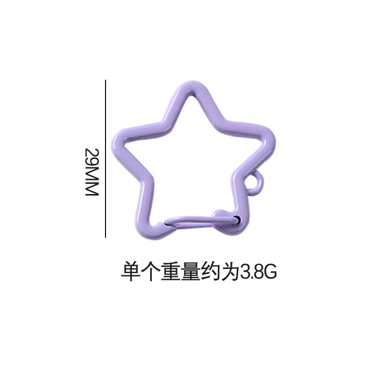 A Five-pointed star spring ring, dog buckle, jewelry buckle spring buckle