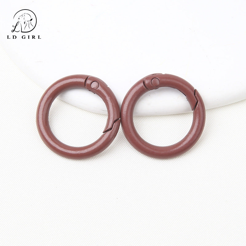 A25mm Color Painted Round Spring Buckle