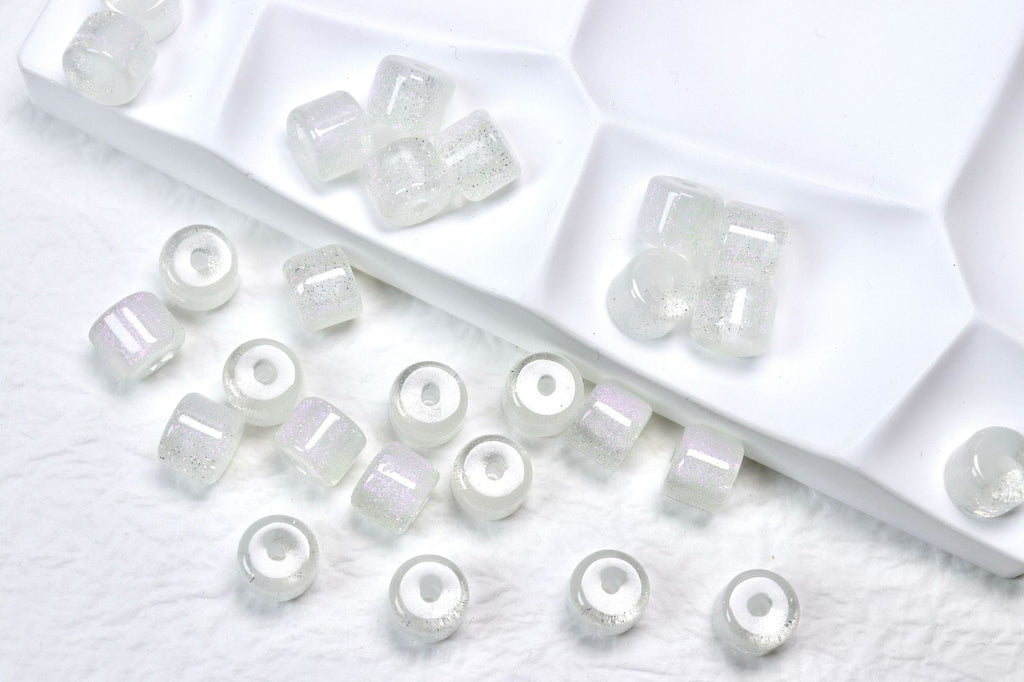 NO.27  8X10mm resin beads, barrel beads, beaded DIY accessories