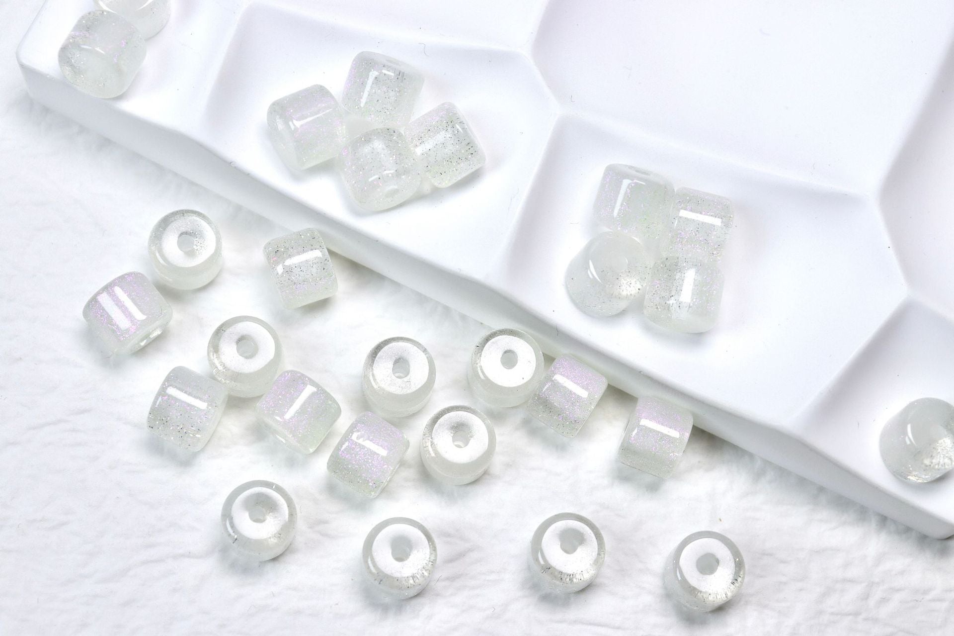 NO.27  8X10mm resin beads, barrel beads, beaded DIY accessories