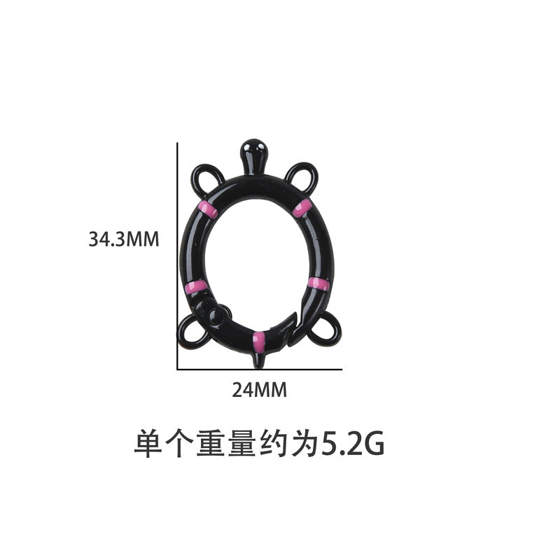 A small turtle spring buckle, open ring