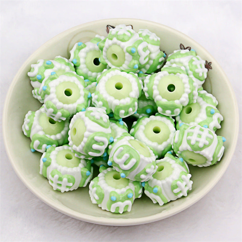 No.2 Hand-painted beads/bead pens/DIY mobile phone chain/car hanging/bag hanging/