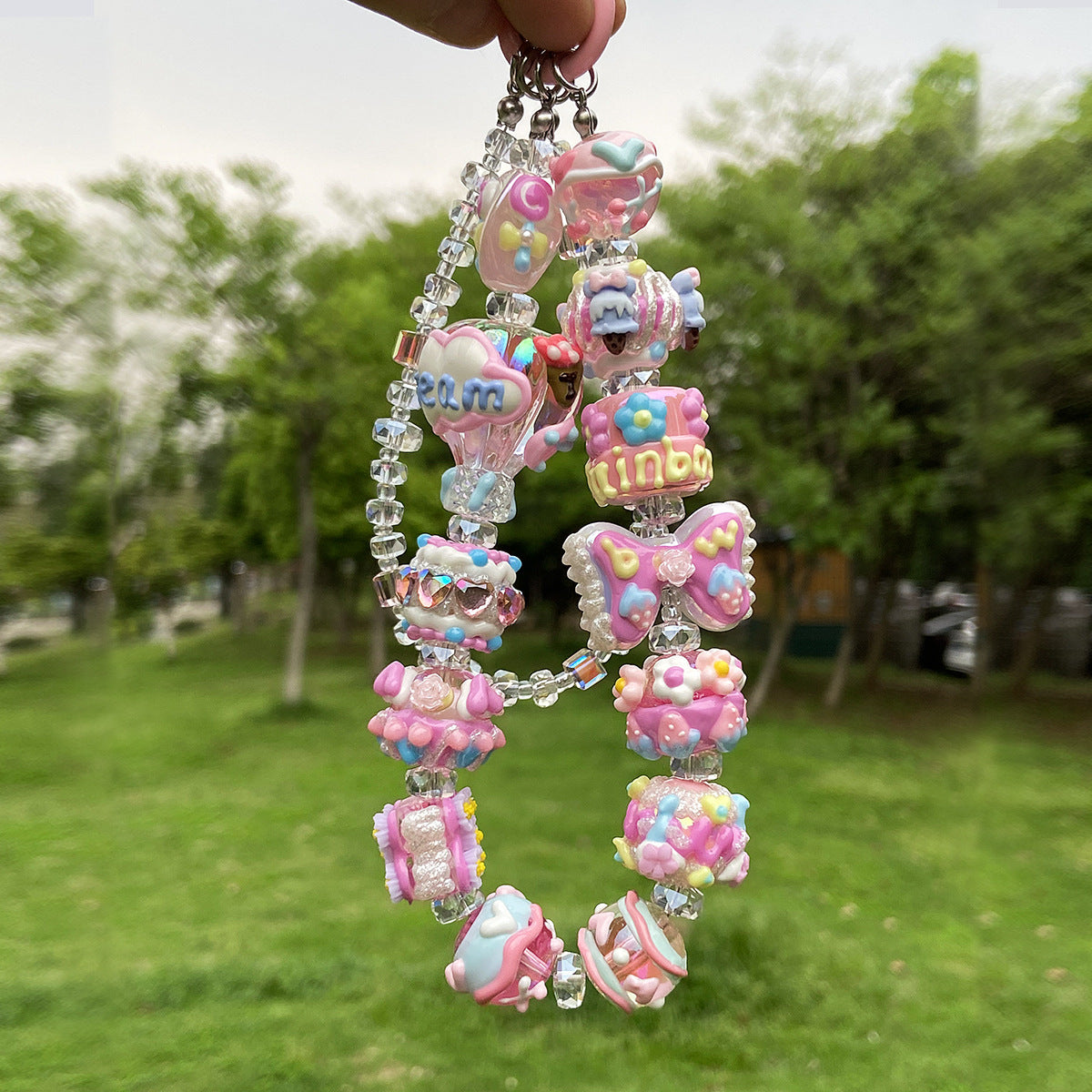 Heavy industry/with drill/hand-painted beads/DIY accessories beads【春日】