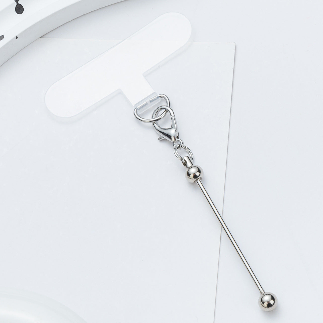 15-Color DIY beaded mobile phone clip, universal mobile phone case clip, transparent color fixing patch, anti-loss strong gasket