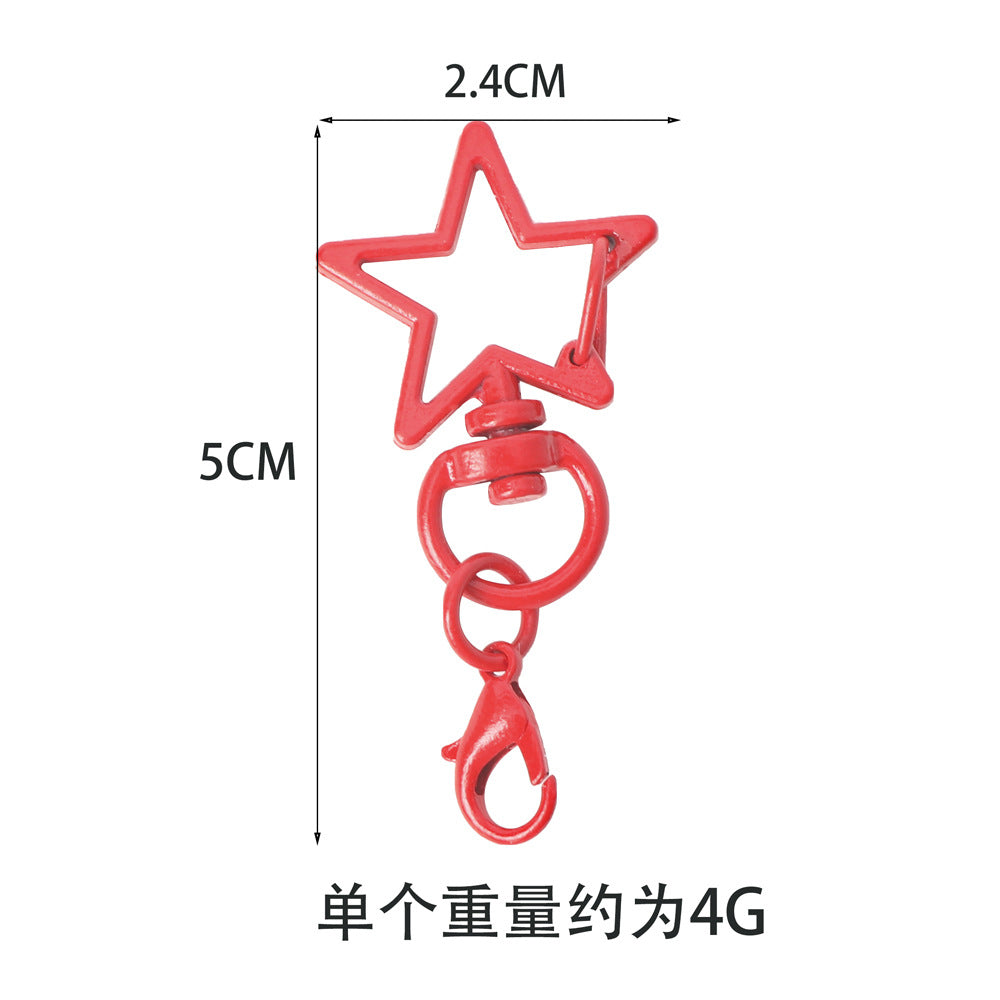 A Color Rotary Buckle, Alloy Accessories, Pentagram Buckle