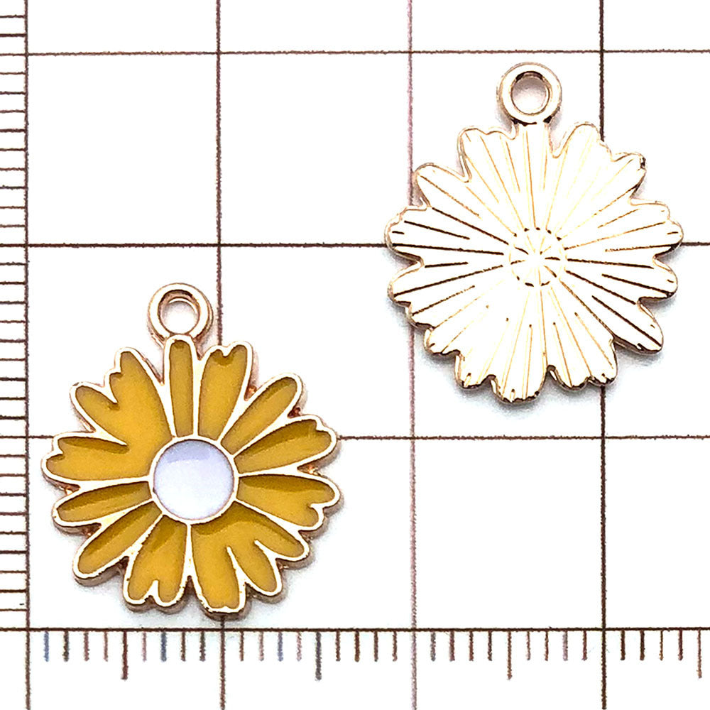 NO.23-3 Alloy bee series gold plated enamel charm