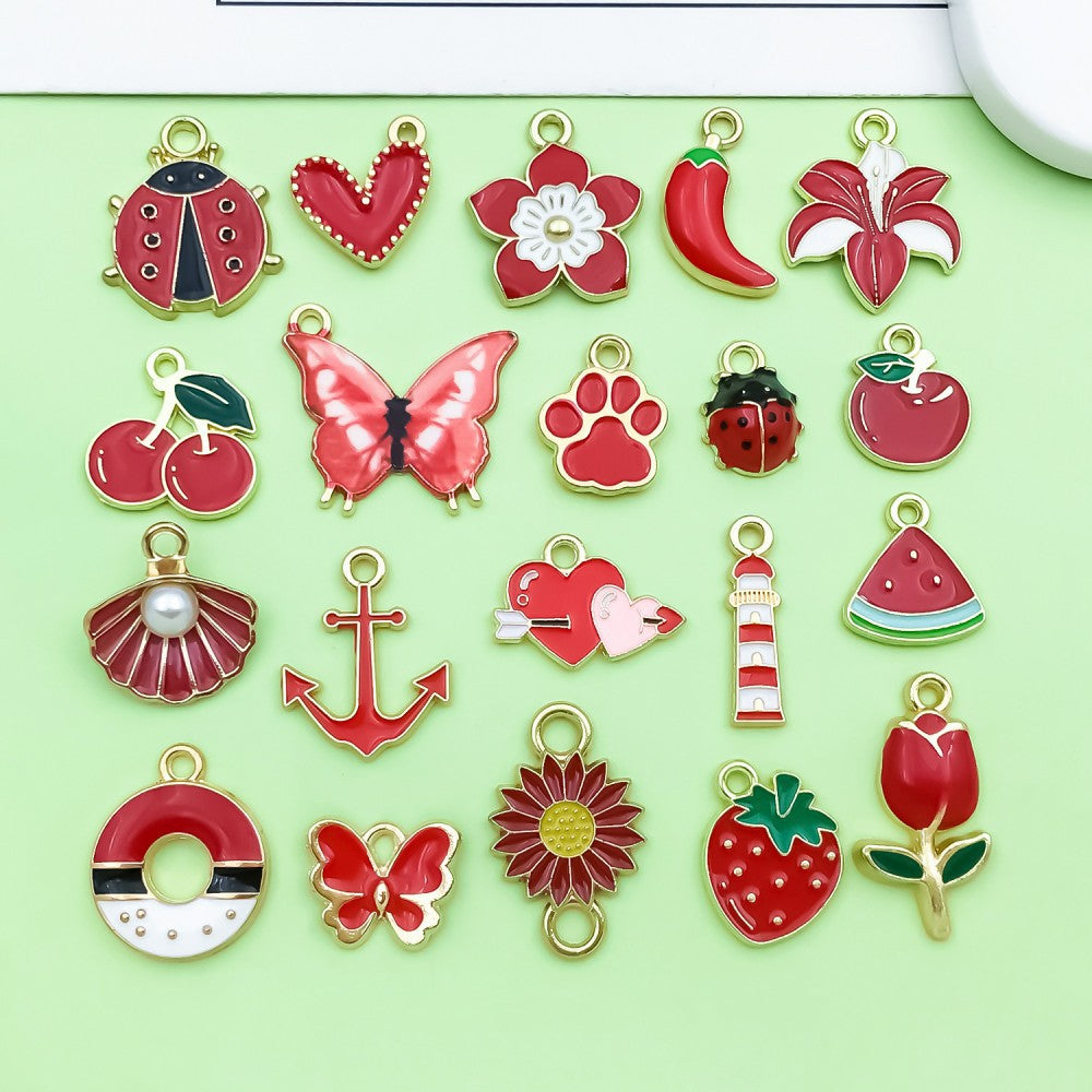 NO.7 Mixed 20  red  handmade jewelry accessories