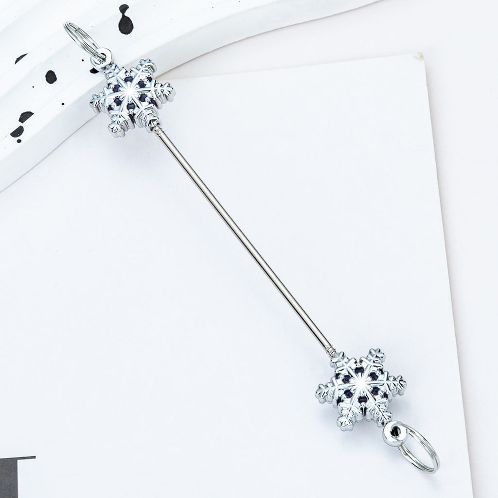 10-Color DIY beaded Christmas snowflake pole