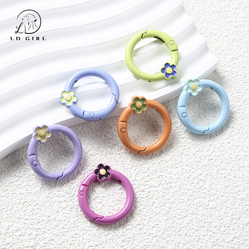 A small flower spring buckle, DIY jewelry accessories