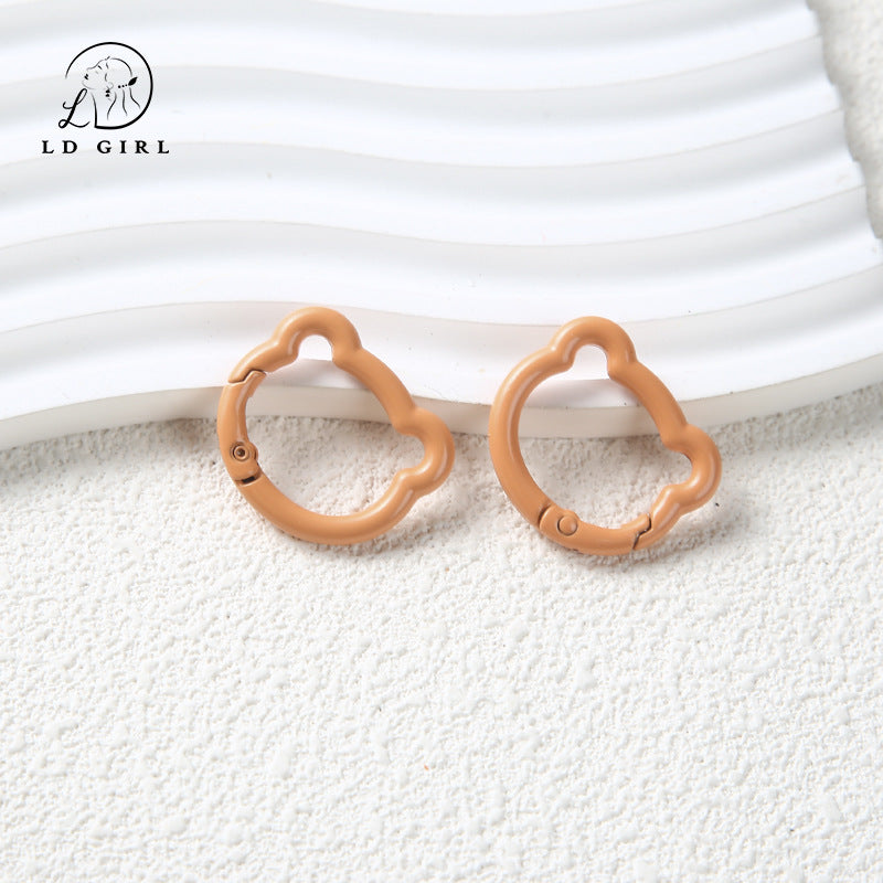 A bear spring buckle, split ring