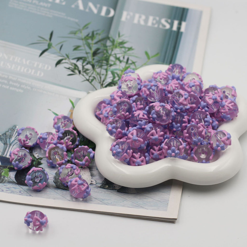 No, 10 purple, beaded DIY