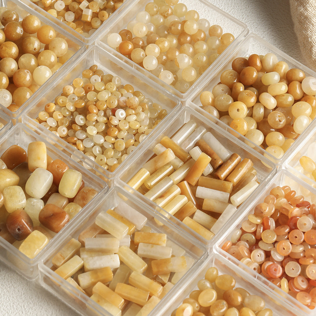 Natural stone/Huang Dongling/round beads/tube beads/abacus beads/DIY accessories