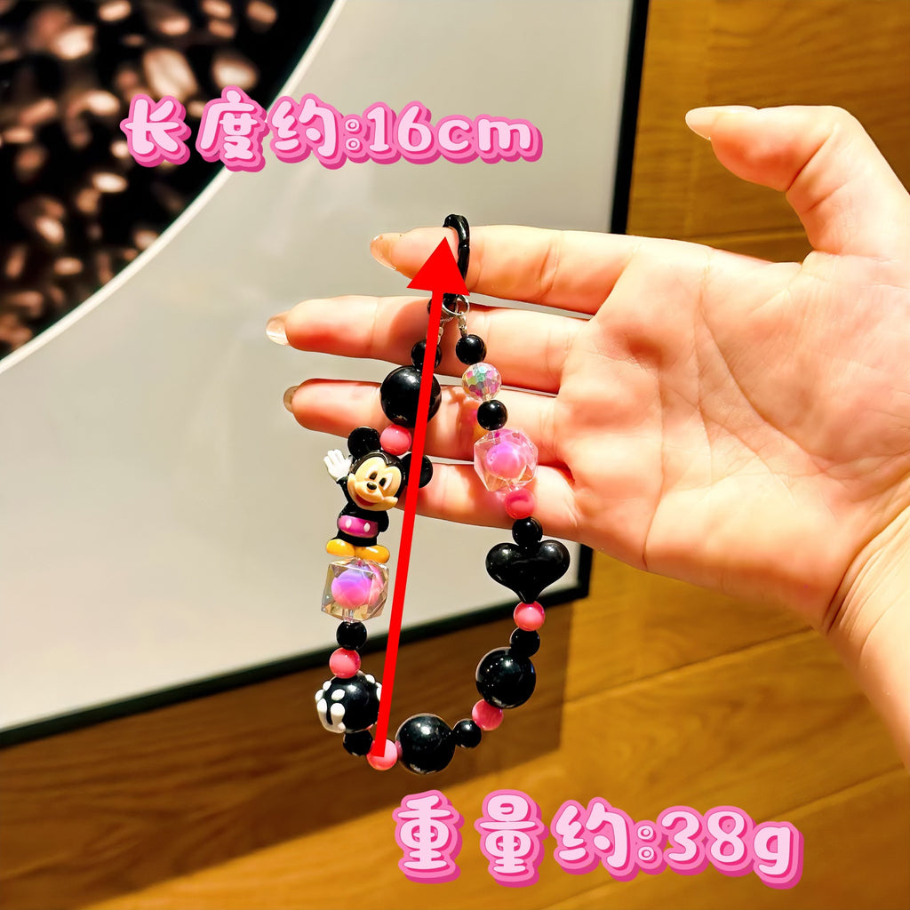 C1 new three-dimensional cartoon Mickey mobile phone chain/keychain/bag pendant