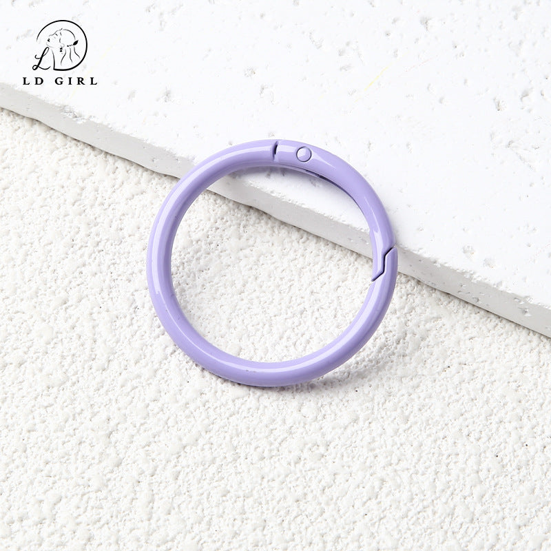 A40mm round spring buckle, large, ring buckle, bag buckle, ring metal, DIY jewelry accessories bag hanging