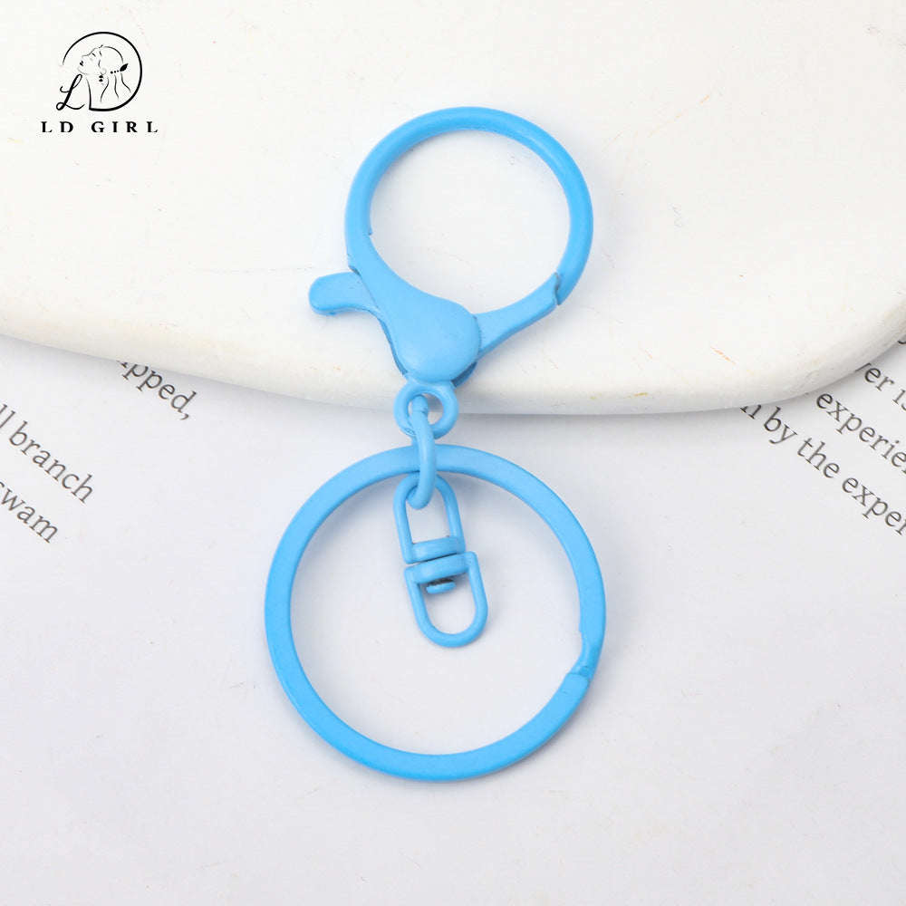 A MOQ10PCS key ring three-piece DIY handmade accessories