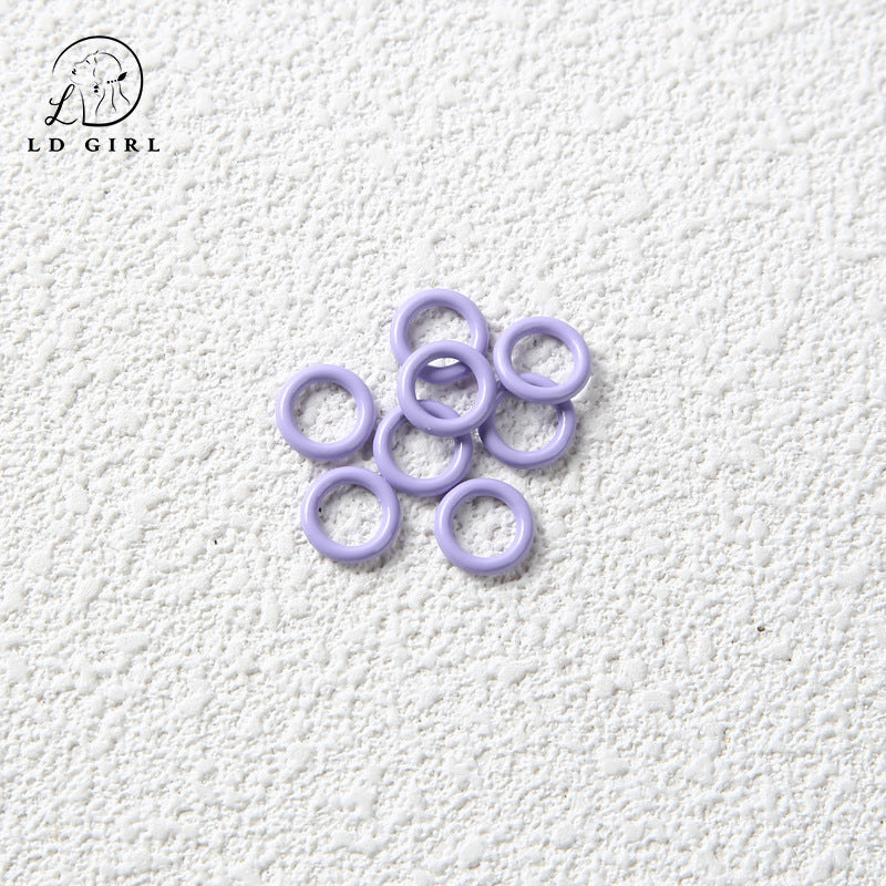 A Non-openable, paint DIY closed ring, connecting ring, accessories