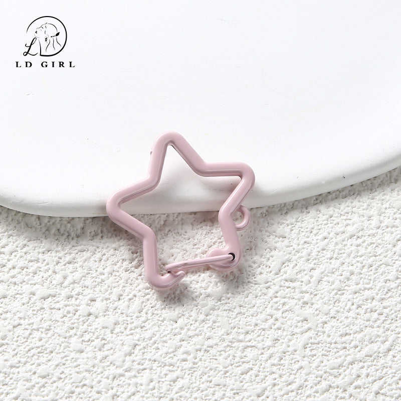 A Five-pointed star spring ring, dog buckle, jewelry buckle spring buckle