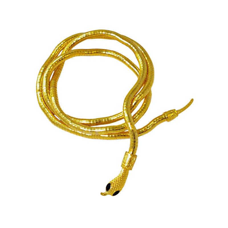 2-Color Serpentine Necklace Winding, Collarbone Chain Accessories