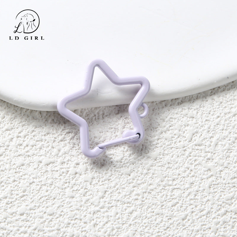 A Five-pointed star spring ring, dog buckle, jewelry buckle spring buckle