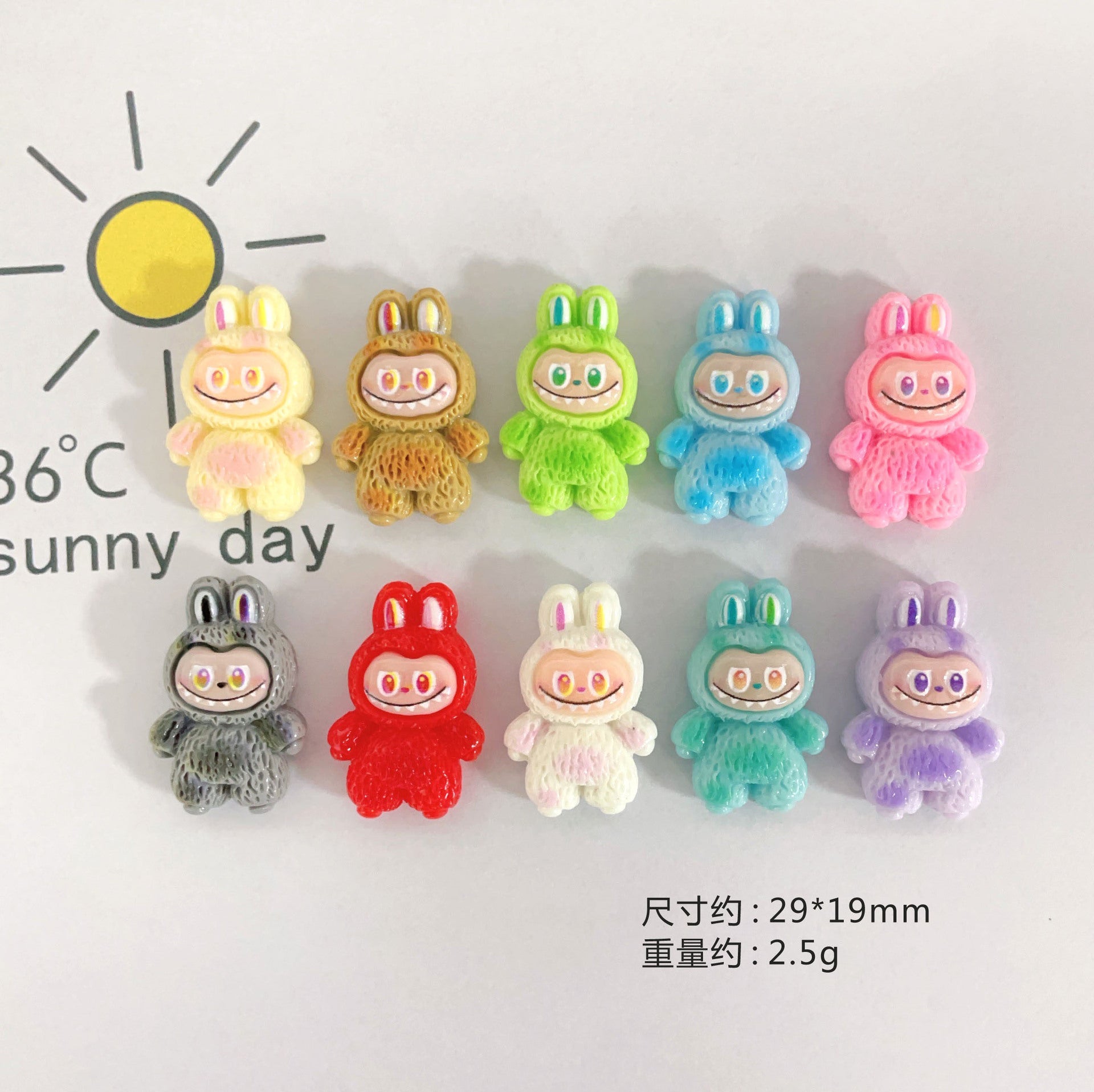 Abubu2 New cartoon  resin accessories/DIY cream glue handmade patch/mobile phone keychain hanging