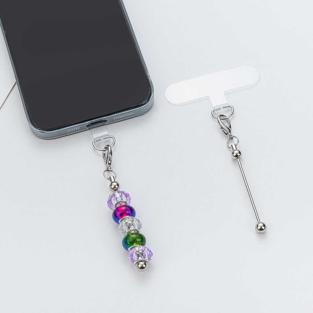 15-Color DIY beaded mobile phone clip, universal mobile phone case clip, transparent color fixing patch, anti-loss strong gasket