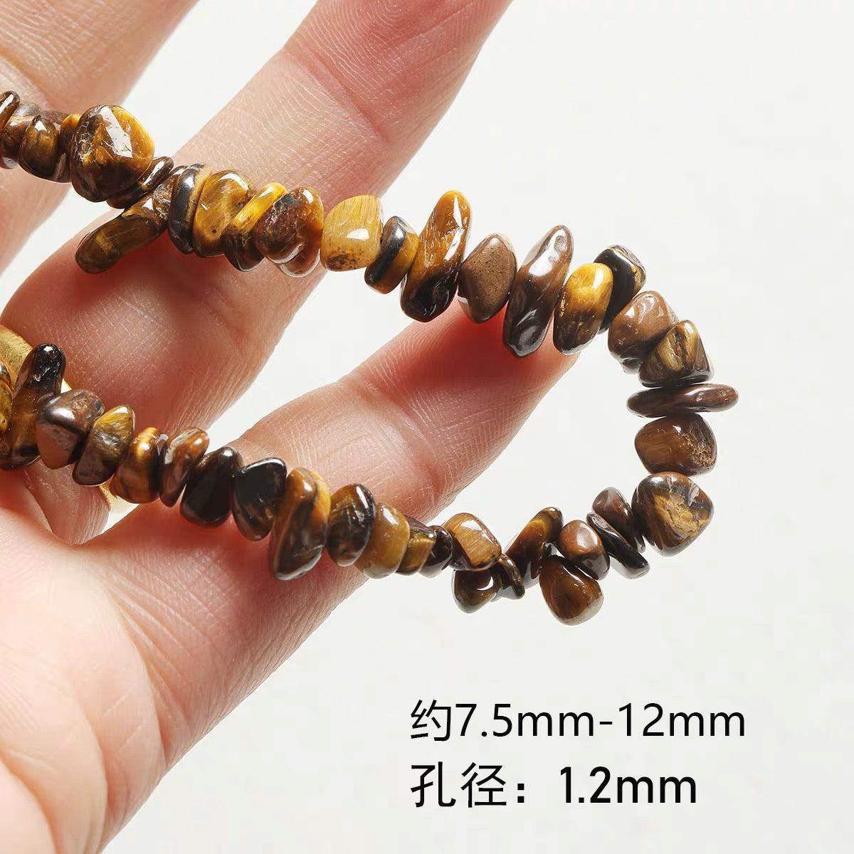 Natural stone, tiger's eye stone, black agate abacus beads, DIY accessories materials